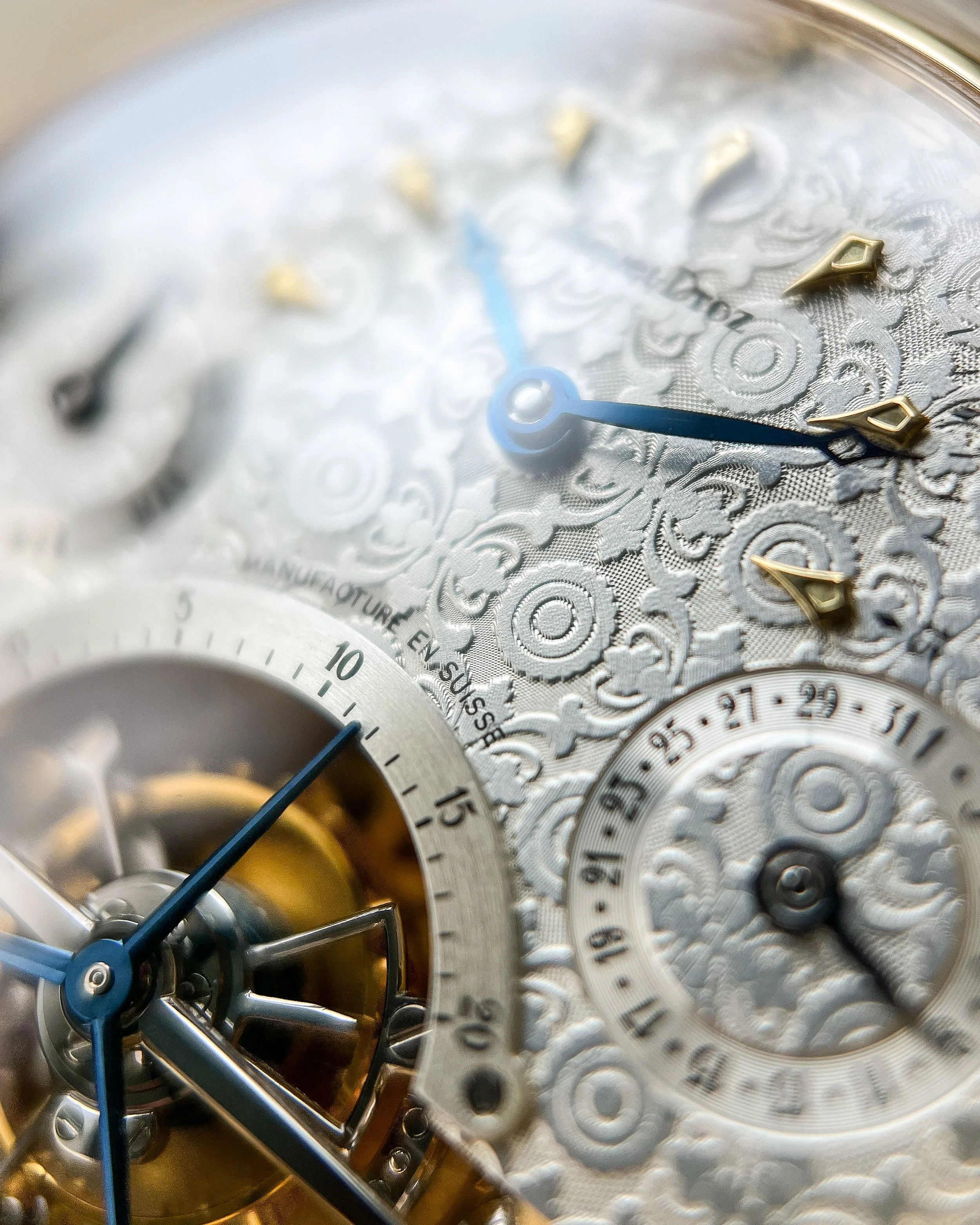 Circa Late 1990's Jaquet-Droz 4125 Tourbillon Day Date — Watch